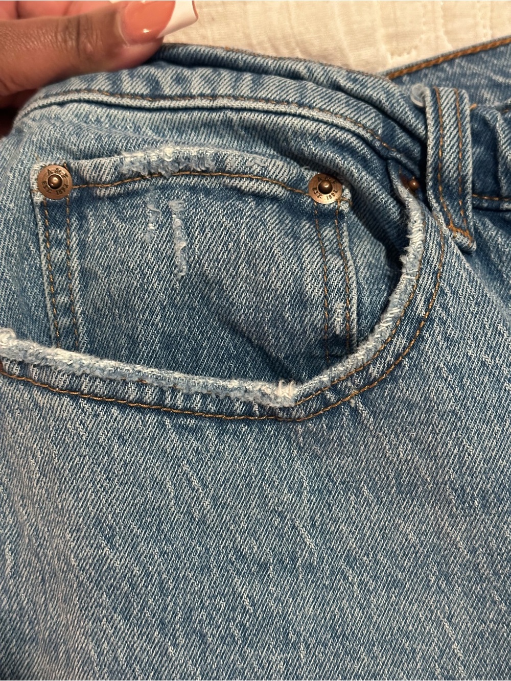 Abercrombie & Fitch Women’s 33 - 16R - The Vintage Straight High Rise Jeans - Picture 5 of 8